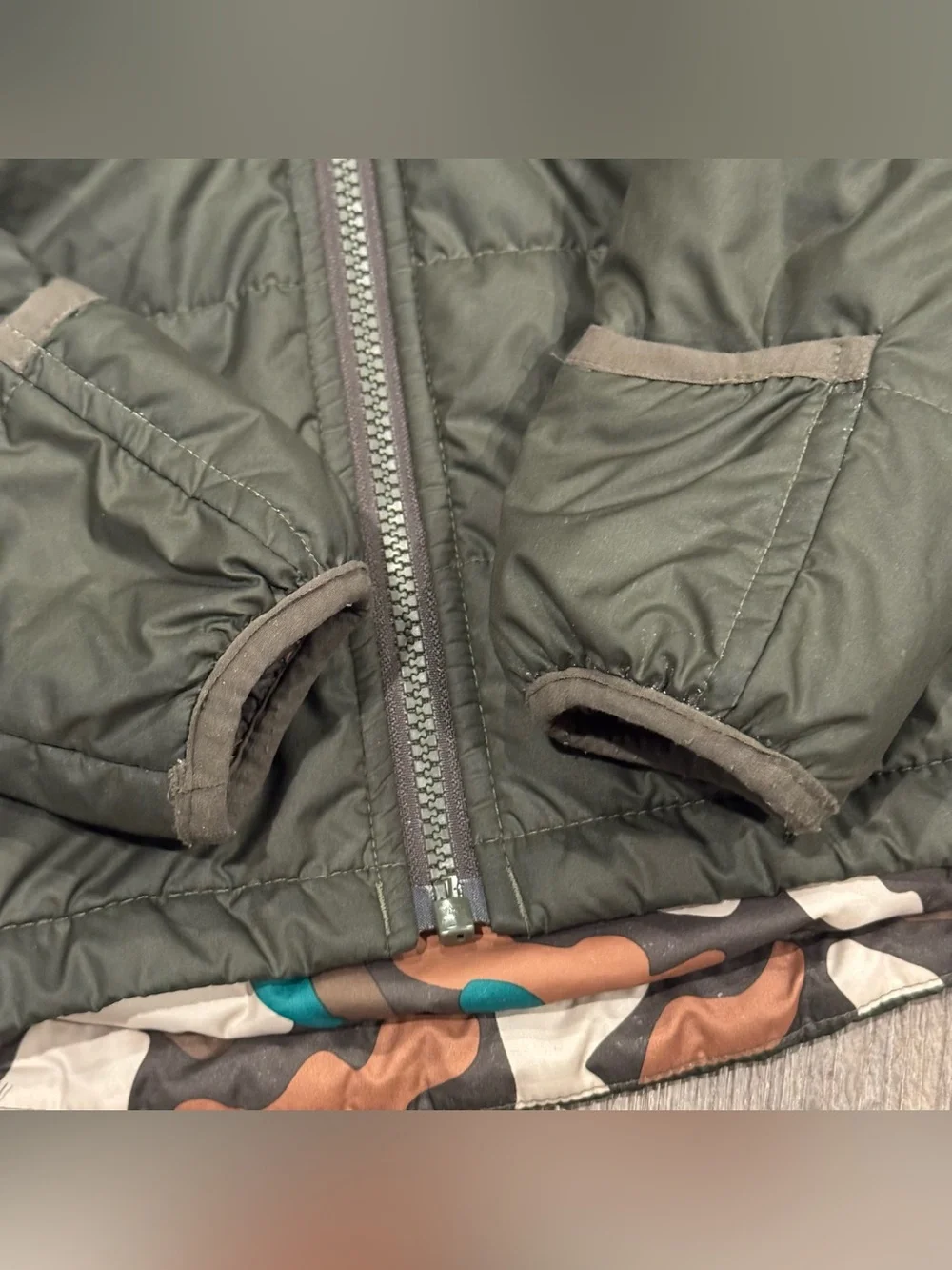 THE NORTH FACE Full Zip Hooded Puffer Jacket Coat Babies Size 6-12 Month